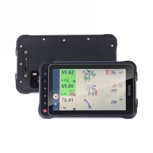 Vue de face de la Hugerock X72, tablette GPS et navigation pour moto trail et offroad
