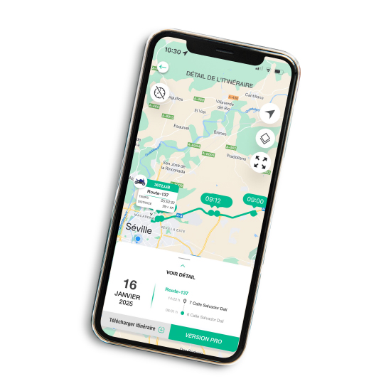 Application KOMOBI suivi GPS moto